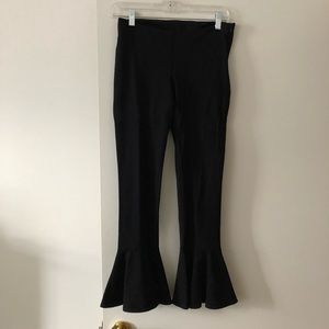 Black Flare Ankle Pants